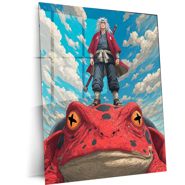 Anime Metal Poster | Jiraiya – Toad Sage of Mount Myōboku Metal Poster | Naruto Shippuden Wall Frame