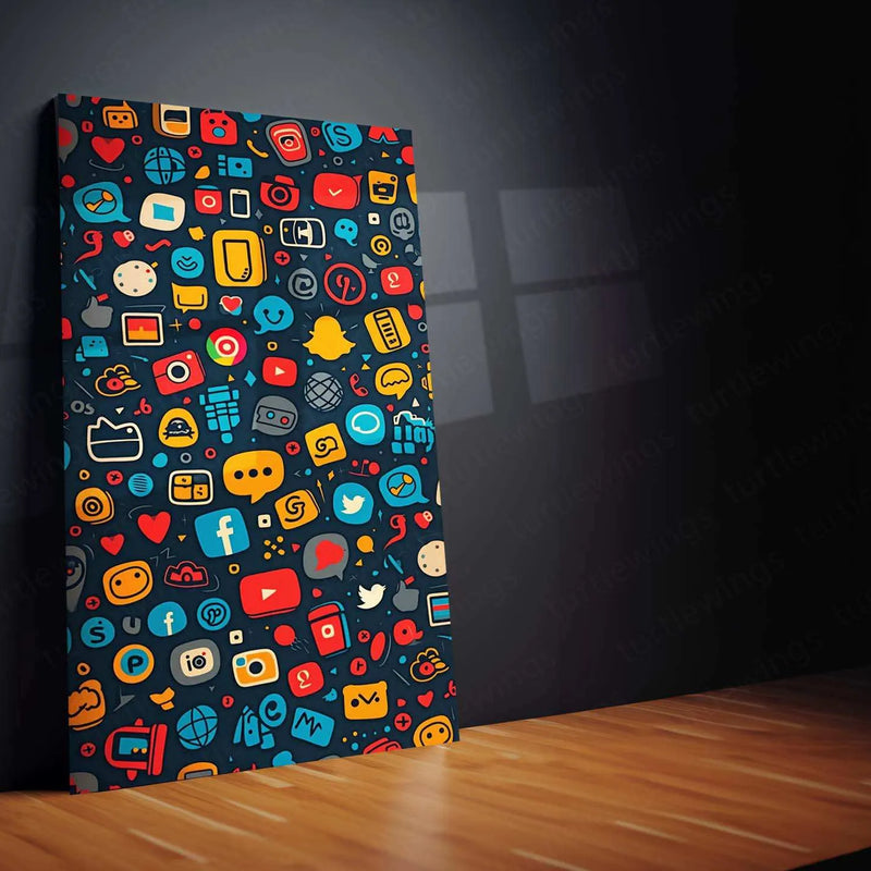 Bunch of Logos Metal Poster – A Bold & Iconic Collection of Timeless Symbols - TURTLEWINGS