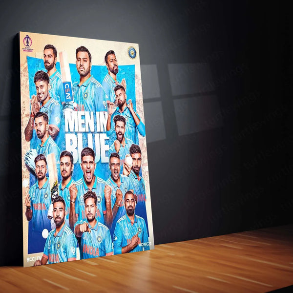 Cricket Metal Poster | Indian Cricket Team Metal Poster – Glory, Passion & Legacy 5 - TURTLEWINGS
