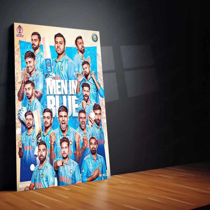 Cricket Metal Poster | Indian Cricket Team Metal Poster – Glory, Passion & Legacy 5 - TURTLEWINGS