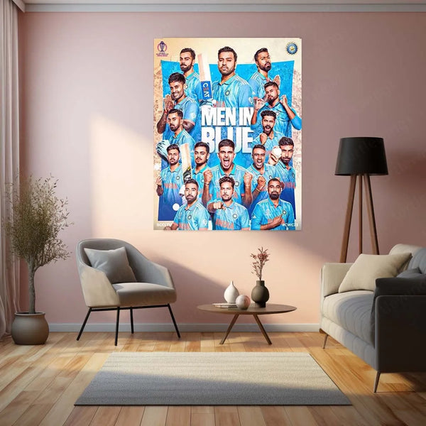 Cricket Metal Poster | Indian Cricket Team Metal Poster – Glory, Passion & Legacy 5 - TURTLEWINGS