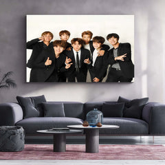 BTS-2 – Metal Frame | Iconic K-Pop Wall Art | Stylish Poster for BTS Army & Korean Pop Fans - TURTLEWINGS