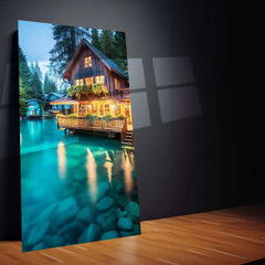 Abstract Art Natural Metal Poster | Modern Nature-Inspired Wall Decor | Minimalist Aesthetic Print - TURTLEWINGS