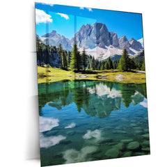 Nature Metal Poster | Scenic Landscape Wall Art | Tranquil & Aesthetic Decor - TURTLEWINGS