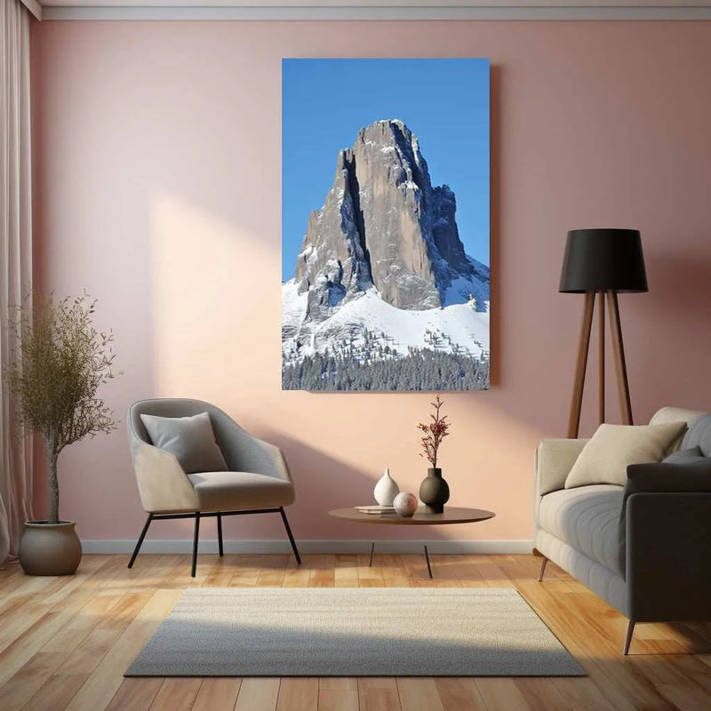 Snow Mountains Metal Print - TURTLEWINGS