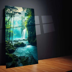 Ocean Nature Art Metal Poster | Serene Seascape Wall Decor | Tranquil Waves & Sunset Print - TURTLEWINGS