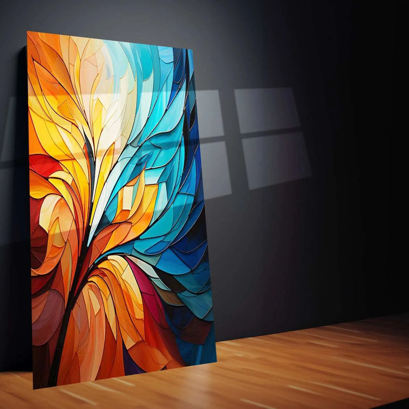 Abstract art metal poster 1 - TURTLEWINGS