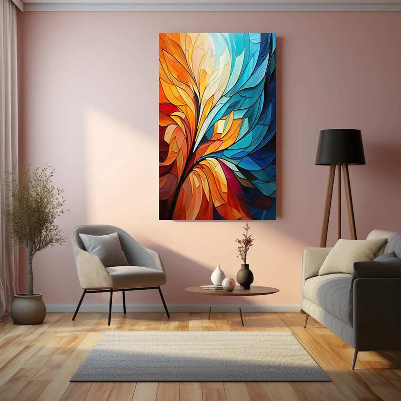 Abstract art metal poster 1 - TURTLEWINGS