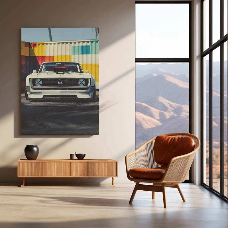 Chevrolet Camaro Metal Poster | Muscle Car Wall Art | Classic Automotive Decor - TURTLEWINGS