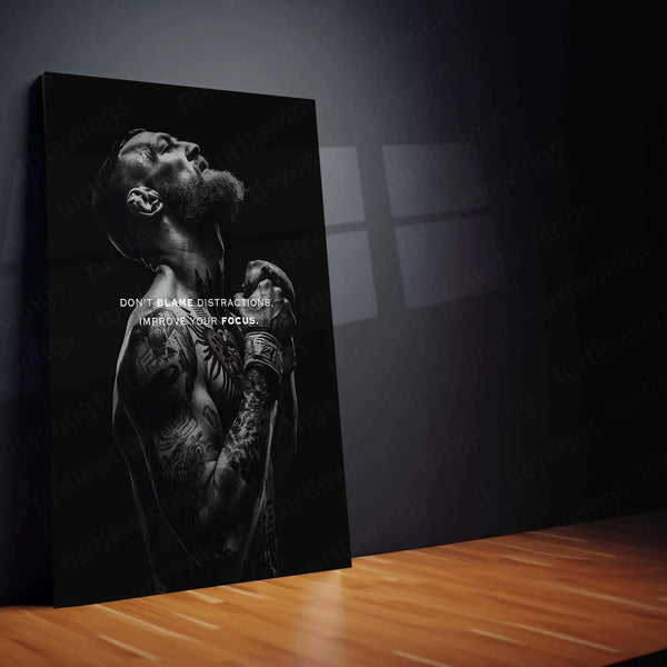Conor McGregor Quote Metal Poster – Motivational MMA Wall Art - TURTLEWINGS
