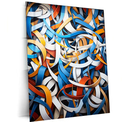 Abstract metal poster 3 - TURTLEWINGS