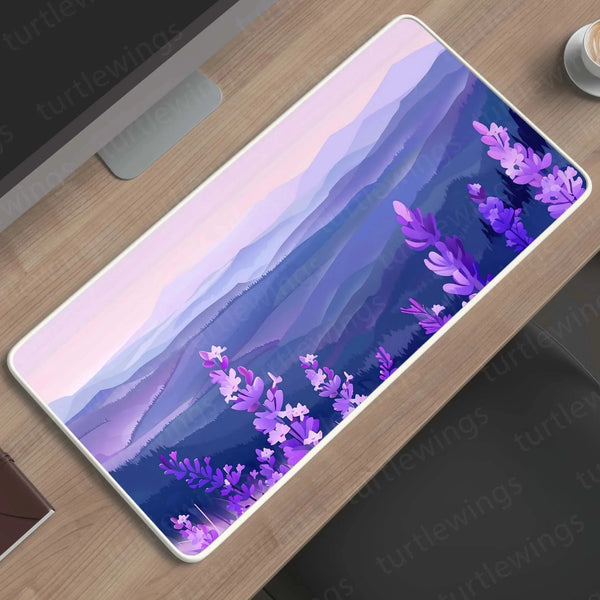 Lavenders Large Deskmat - Premium XL & XXL Gaming Mouse Pad - TURTLEWINGS