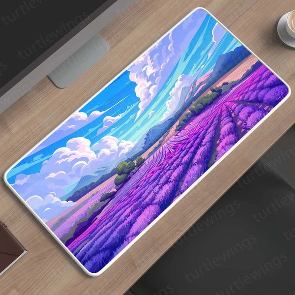 Lavender Large Deskmat - Premium XL & XXL Gaming Mouse Pad - TURTLEWINGS