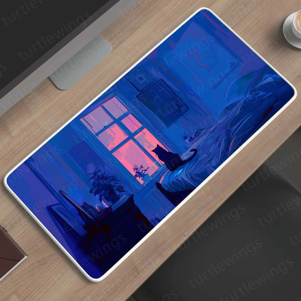 Lofi Large Deskmat - Premium XL & XXL Gaming Mouse Pad - TURTLEWINGS