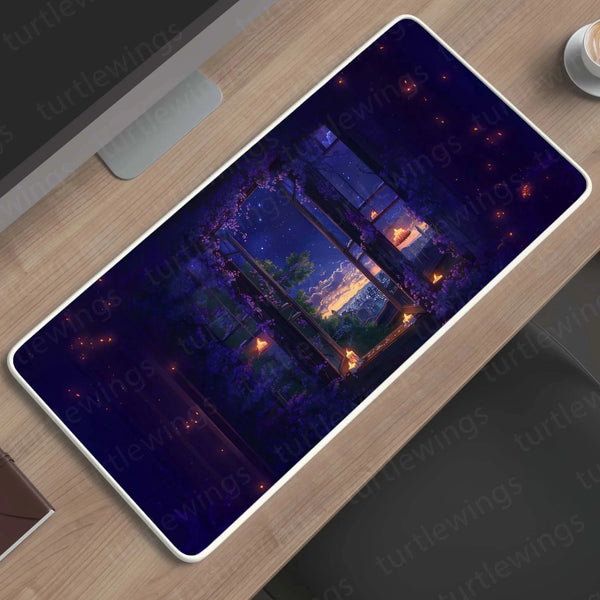 NightWindow Large Deskmat - Premium XL & XXL Gaming Mouse Pad - TURTLEWINGS