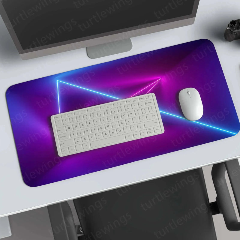 abstract-neon-lights Deskmat - TURTLEWINGS