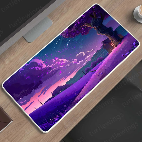 Purple Large Deskmat - Premium XL & XXL Gaming Mouse Pad - TURTLEWINGS