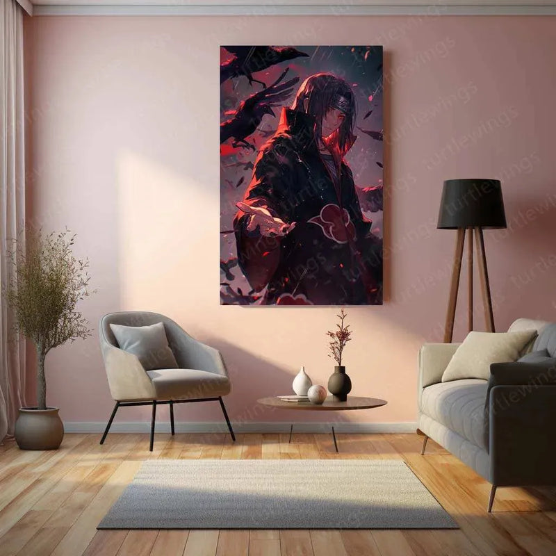 Itachi Uchiha – Naruto Metal Poster 1 - TURTLEWINGS