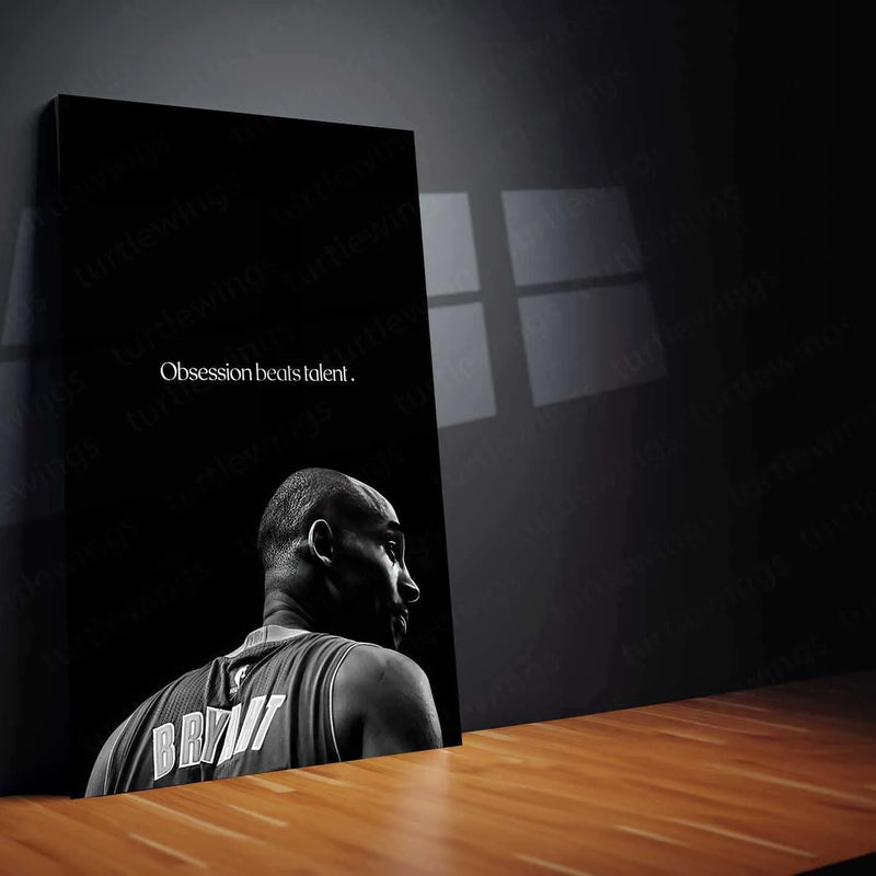 Kobe Bryant Metal Poster | Mamba Mentality Wall Art | Basketball Legend Tribute - TURTLEWINGS