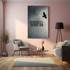 Eagle Quote Metal Poster – Inspirational Wall Art - TURTLEWINGS