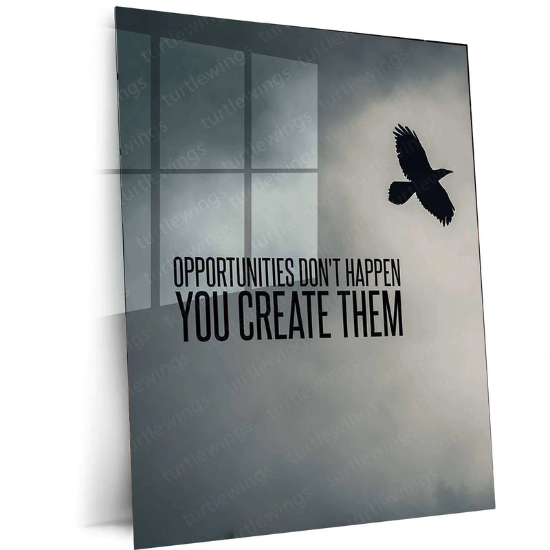 Eagle Quote Metal Poster – Inspirational Wall Art - TURTLEWINGS