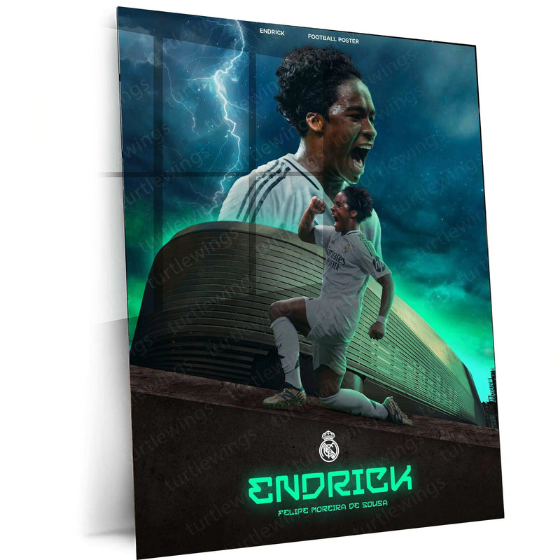 Endrick Metal Frame â Rising Star of Football - TURTLEWINGS