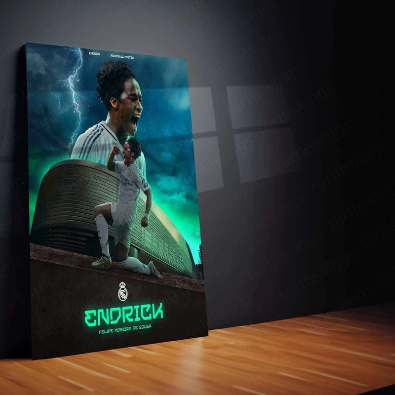 Endrick Metal Frame â Rising Star of Football - TURTLEWINGS