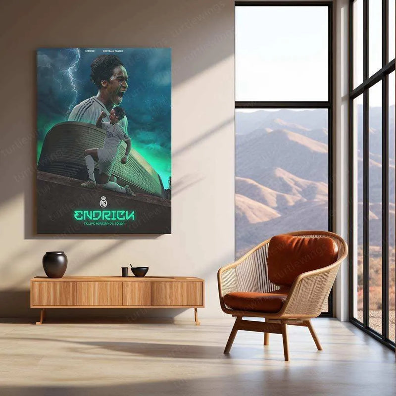 Endrick Metal Frame â Rising Star of Football - TURTLEWINGS