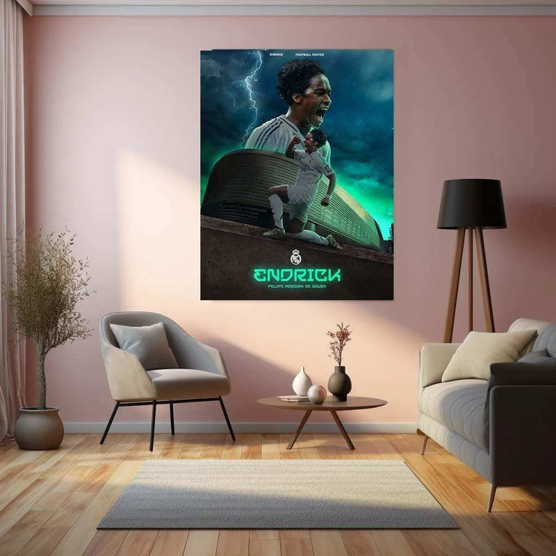 Endrick Metal Frame â Rising Star of Football - TURTLEWINGS