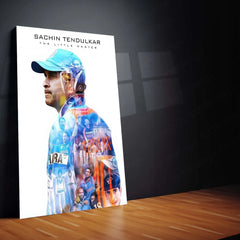 Cricket Metal poster | Sachin Tendulkar Metal Poster – The God of Cricket Wall Art - TURTLEWINGS