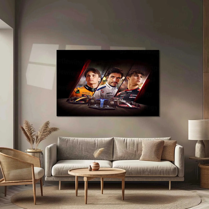 F1 25 Iconic Edition – Metal Frame | Formula 1 Tribute Wall Art | Premium Poster for Racing Enthusiasts & Gamers - TURTLEWINGS