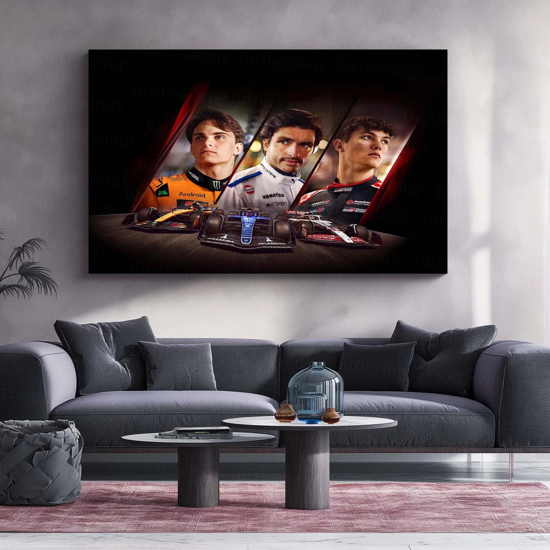F1 25 Iconic Edition – Metal Frame | Formula 1 Tribute Wall Art | Premium Poster for Racing Enthusiasts & Gamers - TURTLEWINGS