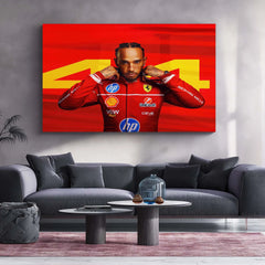 F1 25 – Lewis Hamilton Metal Frame | Formula 1 Legend Wall Art | Racing-Inspired Poster for Fans & Gamers - TURTLEWINGS