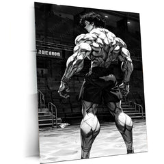 Baki Hanma Metal Poster | Anime Wall Art | Fighting Spirit & Martial Arts Decor 1 - TURTLEWINGS