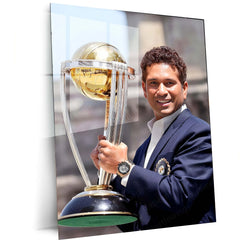 World Cup Sachin Tendulkar Metal Poster – A Tribute to the Cricket Legend 01 - TURTLEWINGS