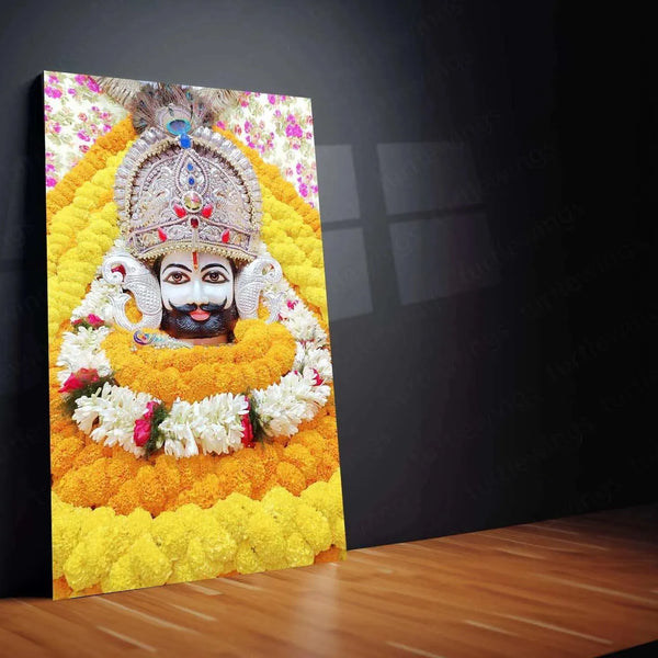 Khatu Shyam Maharaj Rajasthan Spiritual Metal Poster - Divine Grace and Devotion 4 - TURTLEWINGS