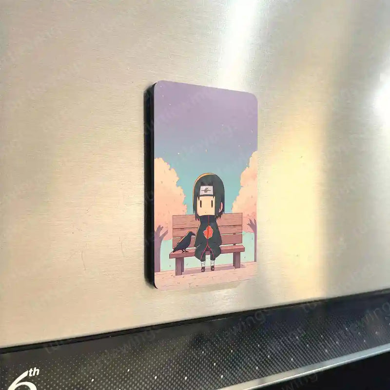 Anime Fridge Magnet Pack – Naruto, Sasuke, Kakashi & Friends (Set of 4)