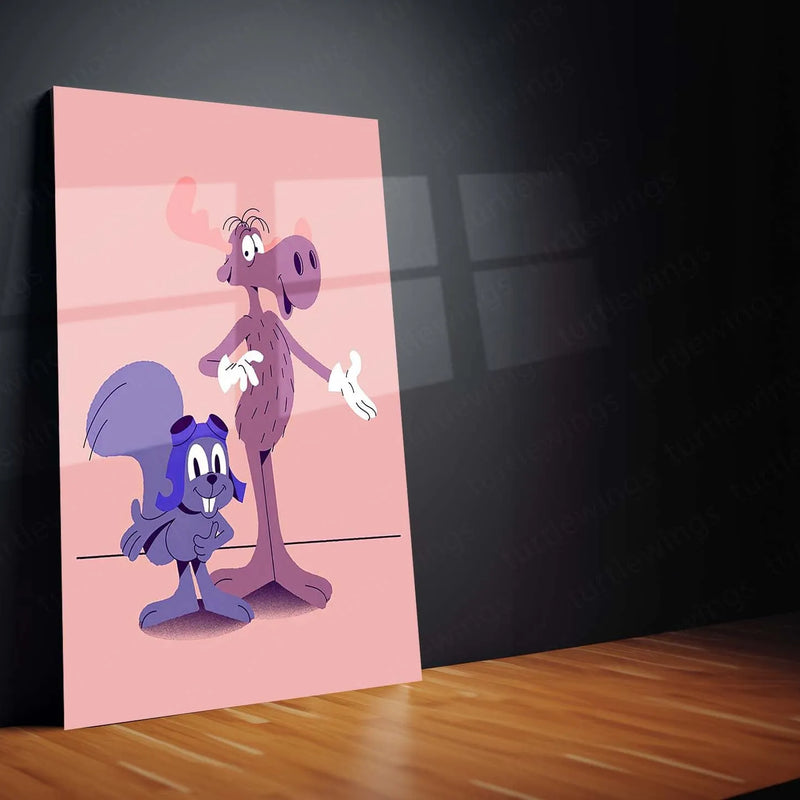 Abstract Metal Poster | Funky Art Metal Poster – Vibrant & Bold Wall Decor 01 - TURTLEWINGS