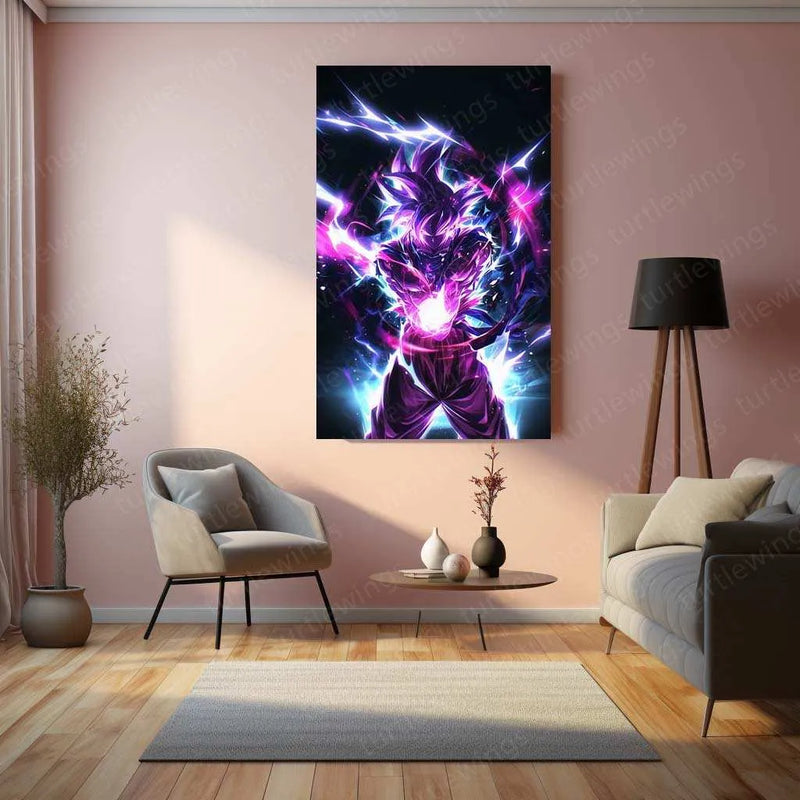 Goku Metal Poster – Iconic Dragon Ball Z Art | Powerful Super Saiyan Wall Decor - TURTLEWINGS