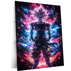 Goku Metal Poster – Iconic Dragon Ball Z Art | Powerful Super Saiyan Wall Decor 2 - TURTLEWINGS