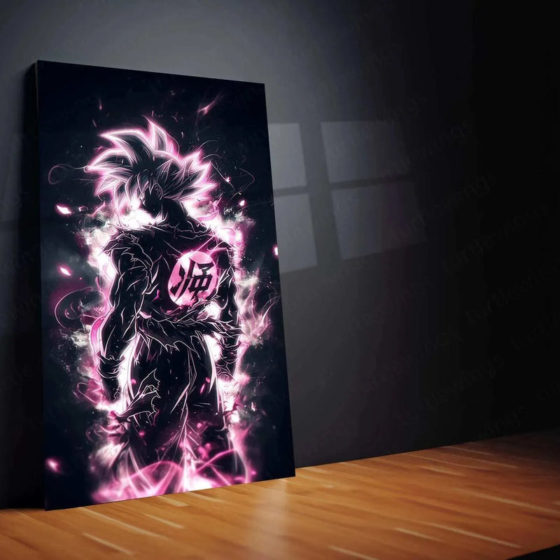 Goku Metal Poster – Iconic Dragon Ball Z Art | Powerful Super Saiyan Wall Decor 3 - TURTLEWINGS