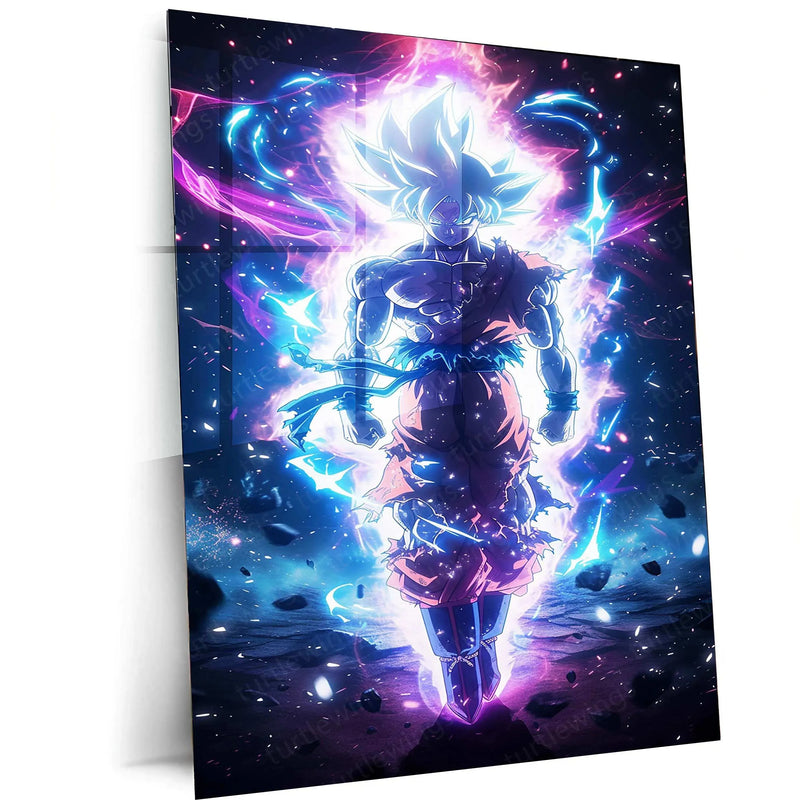 Goku Metal Poster – Iconic Dragon Ball Z Art | Powerful Super Saiyan Wall Decor 4 - TURTLEWINGS