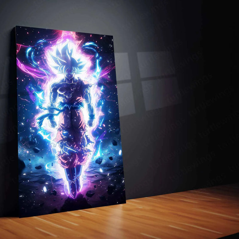 Goku Metal Poster – Iconic Dragon Ball Z Art | Powerful Super Saiyan Wall Decor 4 - TURTLEWINGS