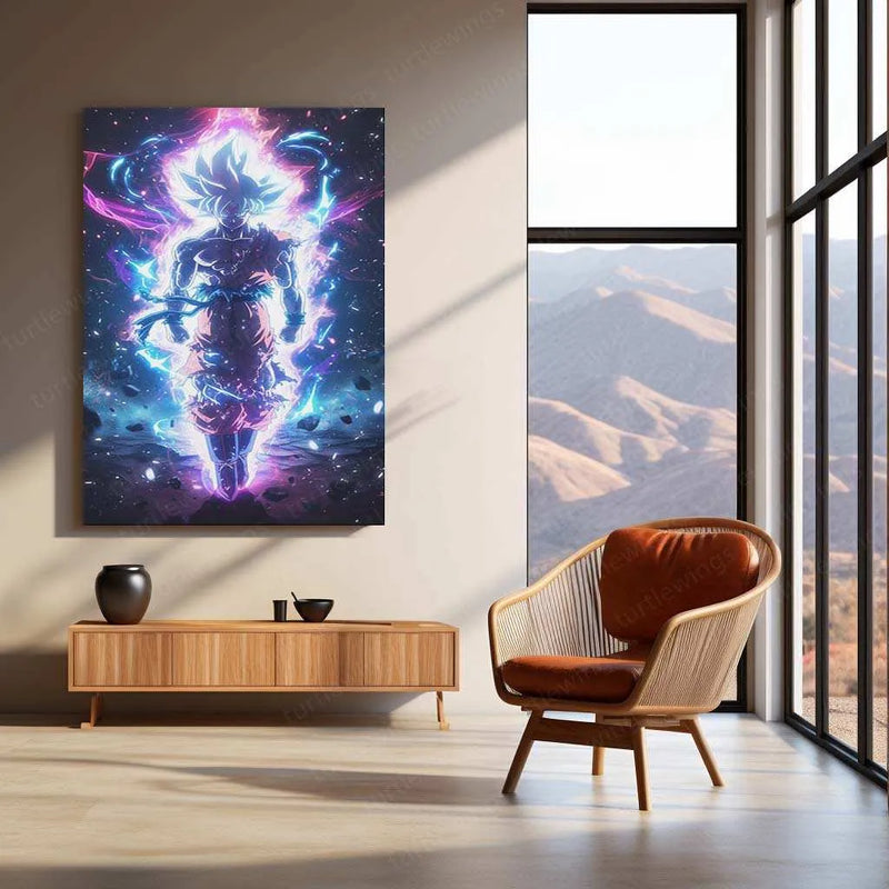 Goku Metal Poster – Iconic Dragon Ball Z Art | Powerful Super Saiyan Wall Decor 4 - TURTLEWINGS