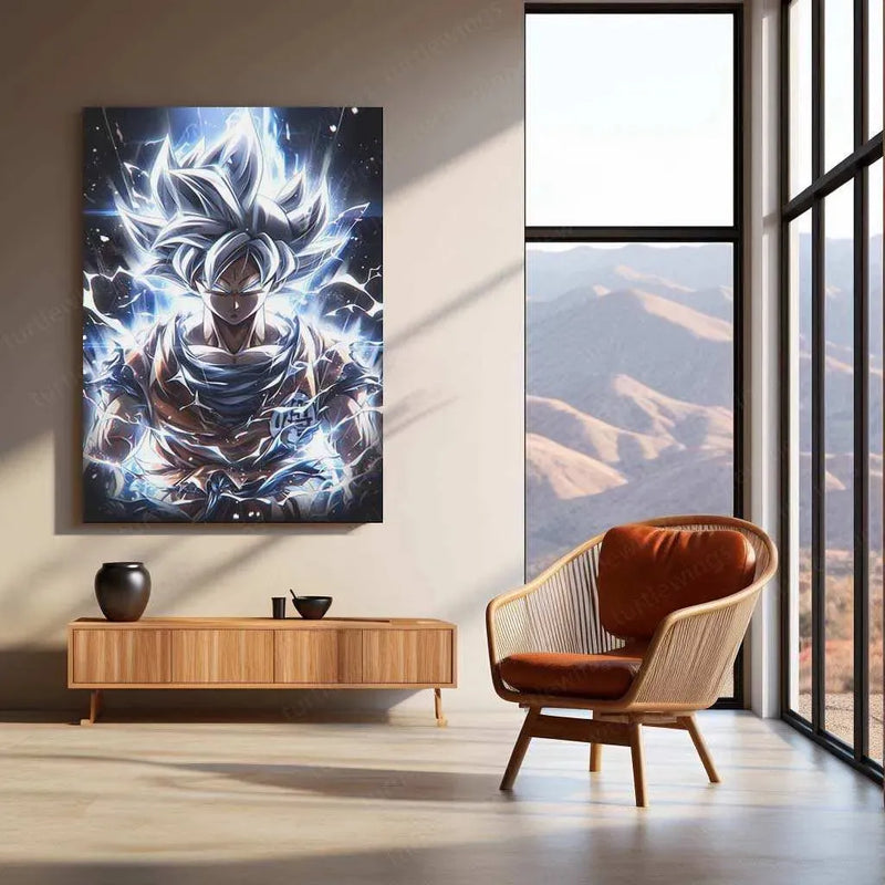 Goku Metal Poster – Iconic Dragon Ball Z Art | Powerful Super Saiyan Wall Decor 6 - TURTLEWINGS