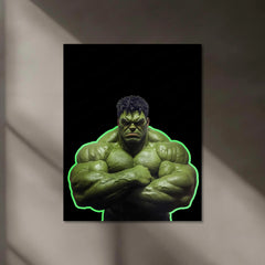 Hulk Neon LED Metal Poster - TURTLEWINGS