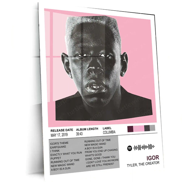 IGOR – Tyler, The Creator | Minimal Album Cover Metal Poster | HD Metal Wall Frame