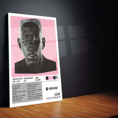 IGOR – Tyler, The Creator | Minimal Album Cover Metal Poster | HD Metal Wall Frame