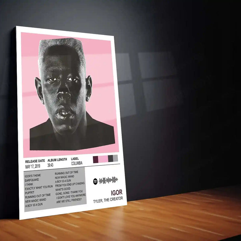 IGOR – Tyler, The Creator | Minimal Album Cover Metal Poster | HD Metal Wall Frame
