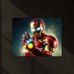 Iron Man Neon LED Metal Poster - TURTLEWINGS
